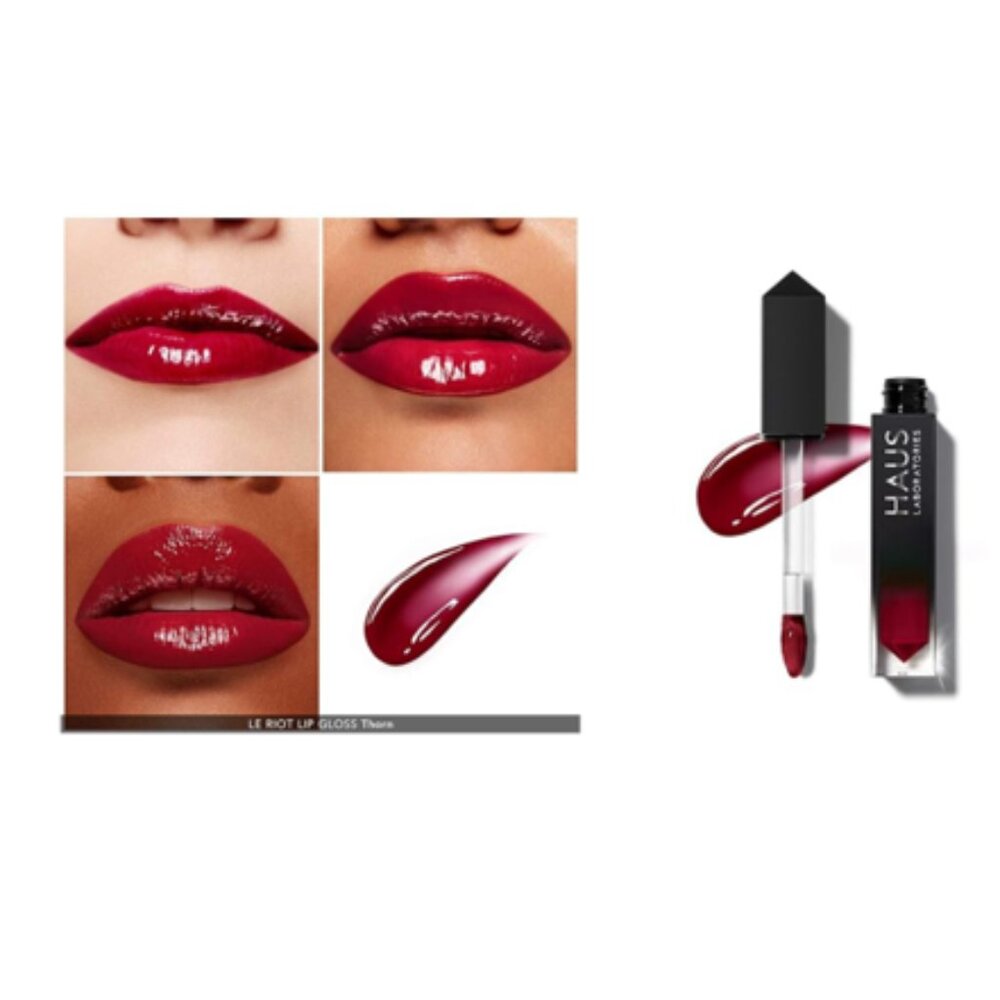 HAUS LABS by Lady Gaga LE RIOT LIP GLOSS Ultra Shine Color THORN - MSRP $35